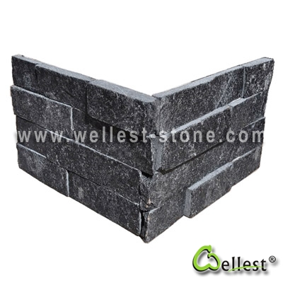 Black Color Slate Ledge Stone
