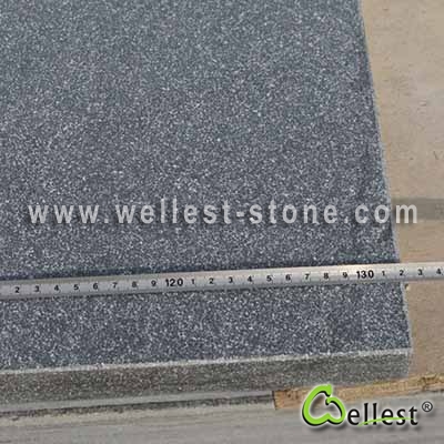 L828 Blue Stone Step with Sandblast Finish on top with 4mm bevel