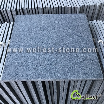G654 dark grey blue granite tile with honed finish 4