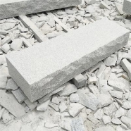 G603 Light Grey White Granite Solid Stone Block Step