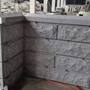 G603 light grey granite natural split finish mushroom stone for wall cladding