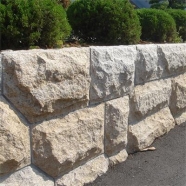 G682 yellow beige large granite mushroom stone for wall cladding