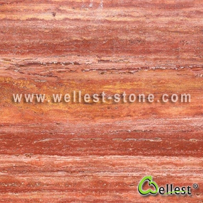 T111 Red Travertine