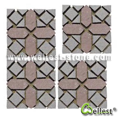 Muti Color Mesh Granite Paving 1