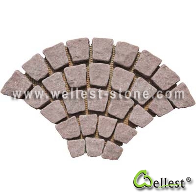 G658 Mesh Granite Paving 1