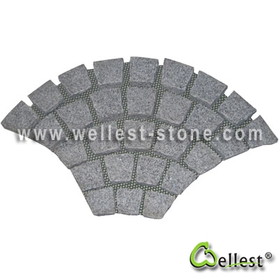 G603 Mesh Granite Paving 2