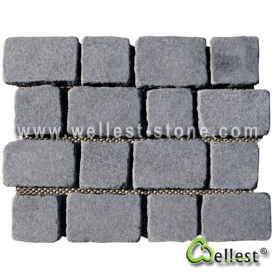 G684 Mesh Granite Paving 1