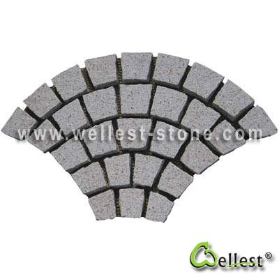 G682 Mesh Granite Paving 2