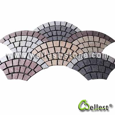 Muti Color Mesh Granite Paving 1