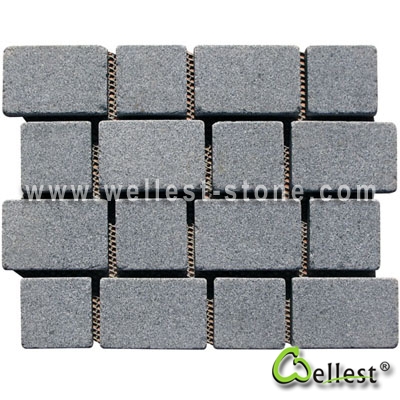 G654 Mesh Granite Paving 1