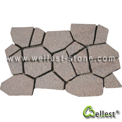 G672 Mesh Granite Paving 2