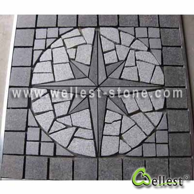 Multi Color Mesh Granite Paving 10