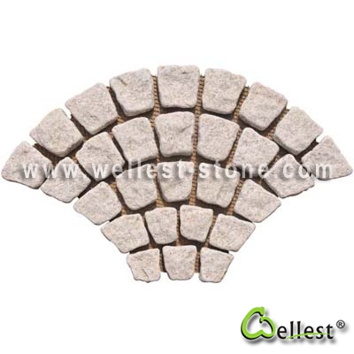 G682 Mesh Granite Paving 5