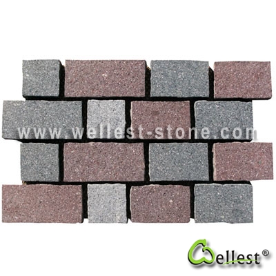 Multi Color Mesh Granite Paving 6