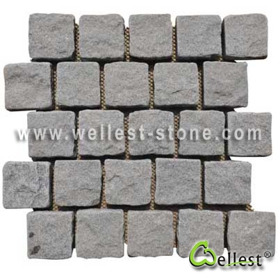 G654  Mesh Granite Paving 1