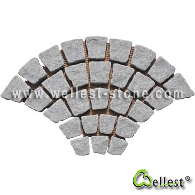 G654 Mesh Granite Paving 2