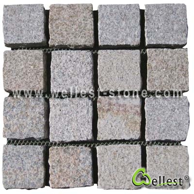 G682 Mesh Granite Paving 1