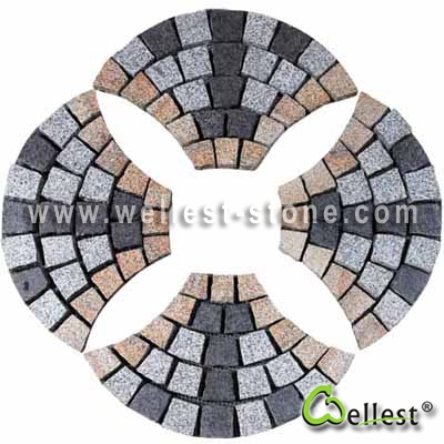 Muti Color Mesh Granite Paving 2