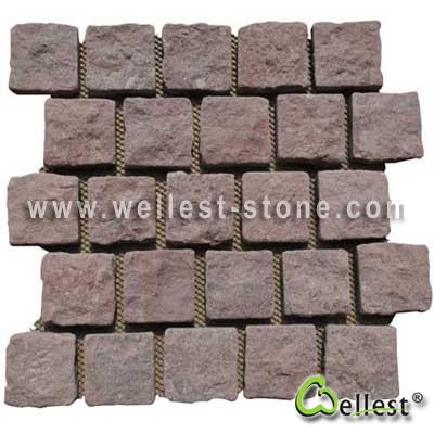 G658 Mesh Granite Paving 2