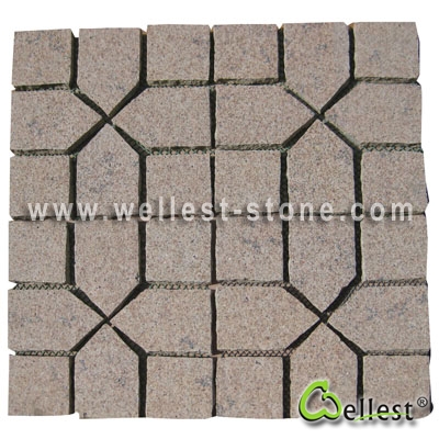 G672 Mesh Granite Paving 1