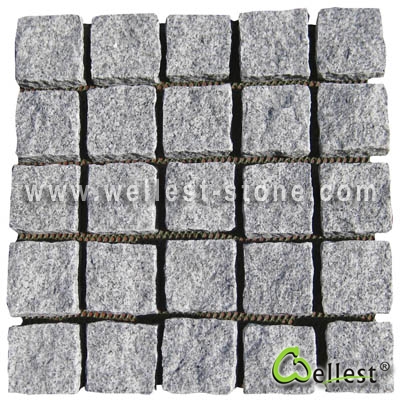 G603 Mesh Granite Paving 1