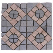 Multi Coloe Mesh Granite Paving 1