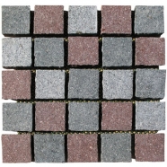 Multi Color Mesh Granite Paving 7