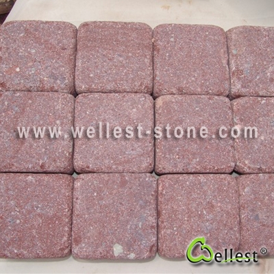 G658 Granite Cube Paving Stone 1