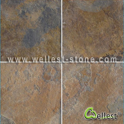 S015 Rustic Brown Slate Brown Base