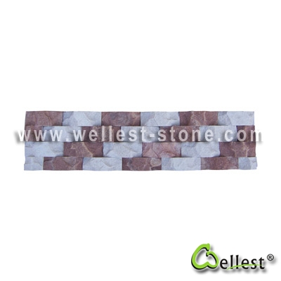 White & Rose Ledge Stone