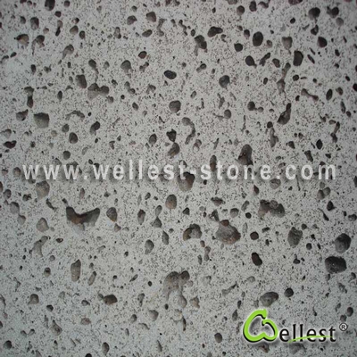 V651-M Black Color Volcanic Lava Stone