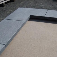 G654 Sesame Black Granite Honed Finish Swimming Pool Copping Tile with Bullnose Edge 1