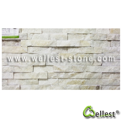 Beige White  Quartzite Ledge Stone