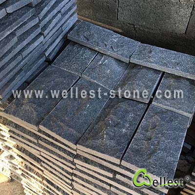 G654 Sesame Black Dark Grey Granite Mushroom Tile