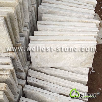 Q310B White Quartzite Mushroom Tile 2