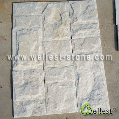 Q310B White Quartzite Mushroom Tile