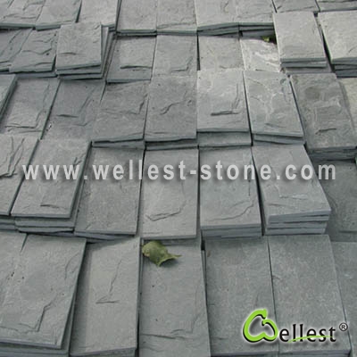 S007 Grey Slate Mushroom Tile 2