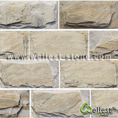 S014 Beige Slate Mushroom Tile