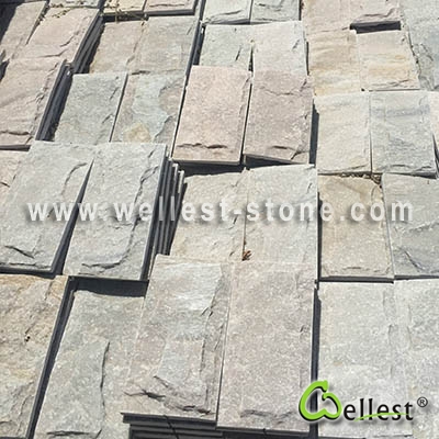 S014 Mixed Beige Slate Mushroom Tile 3