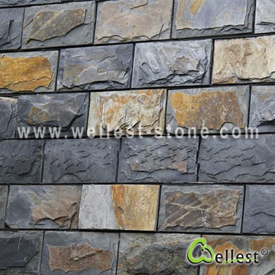 S015 Multi-Color Slate Mushroom Tile 2