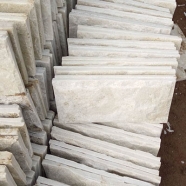 Q310B White Quartzite Mushroom Tile 2