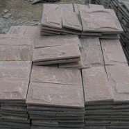 S014 Light Pink Beige Slate Mushroom Tile 03