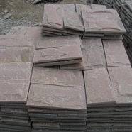 S014 Light Pink Beige Slate Mushroom Tile 03