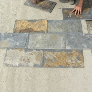 S015 Multi-Color Slate Mushroom Tile 3