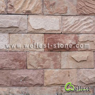 SY170 Multi Pink Sandstone Mushroom Tile