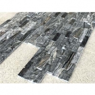 Tree Black /Ancien Wood Grain Marble Ledge Stone Split+Polished Finished