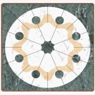 WJM-009 Marble Pattern Water Jet Medallion