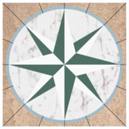 WJM-015 Marble Pattern Water Jet Medallion