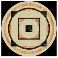 WJM-024 Marble Pattern Water Jet Medallion