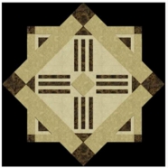 WJM-032 Marble Pattern Water Jet Medallion